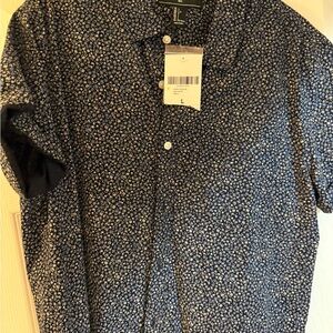 Forever 21 Men's Blue Floral Shirt NEW with tags!